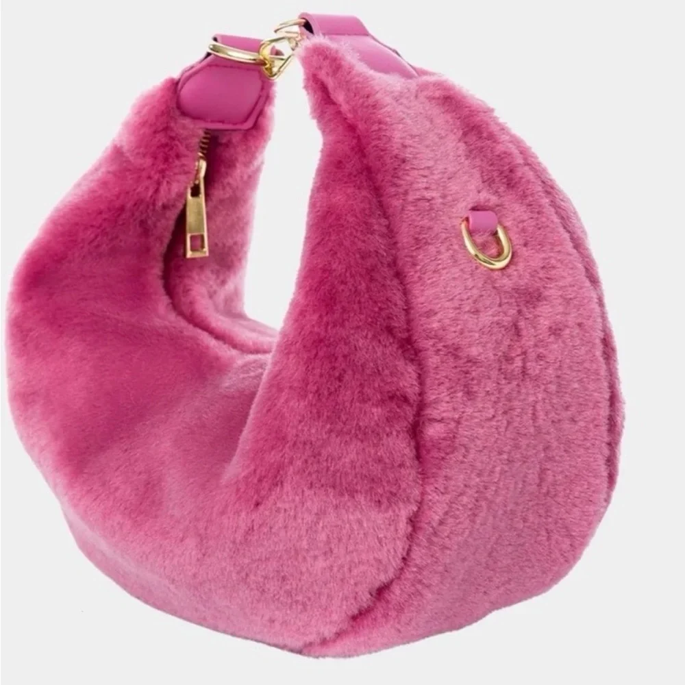 JULES KAE Luna Hobo Vegan Fur Bag - Picture 2 of 2